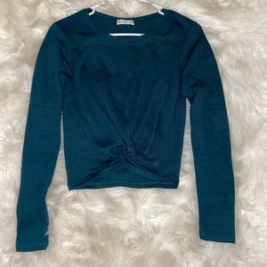Cotton On Blue-Green Twist Top